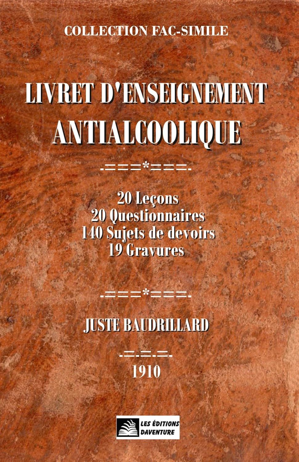 livret, antialcoolique, baudrillard, lycée, école
